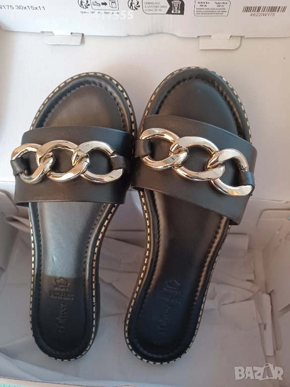 Дамски чехли естествена кожа, снимка 1