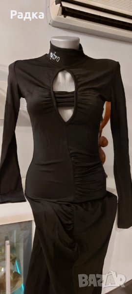 Черна дамска официална рокля размер М/L, снимка 1
