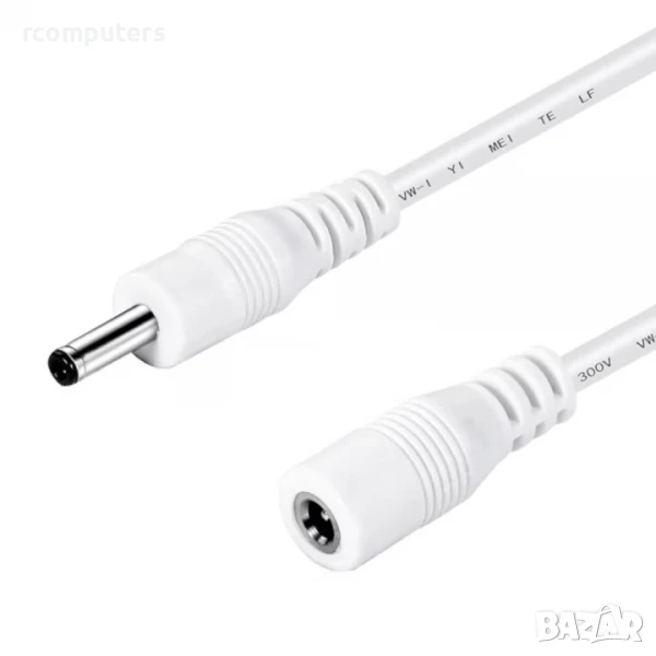 УДЪЛЖИТЕЛЕН КАБЕЛ ЗА ЗАХРАНВАНЕ НА КАМЕРИ 5м, снимка 1