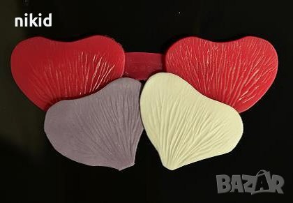 сърцевидно листо листа крило пеперуда вейнър силиконов молд форма фондан декор торта, снимка 1