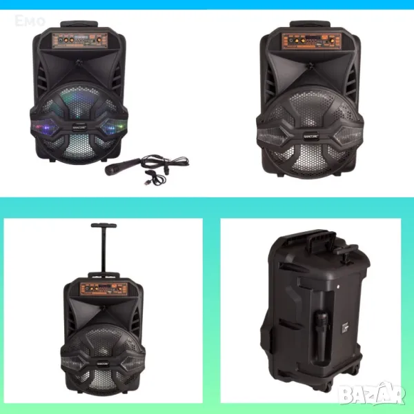 Активна тонколона - Rancore RS121X, Bluetooth, Черна, снимка 1