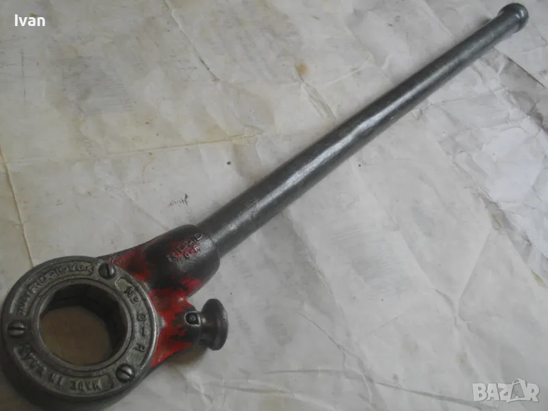 2" Цола RIDGID Made in USA Тресчотъчна Водопроводна Плашка Винтонарезка Винторезка за резби тръби , снимка 1