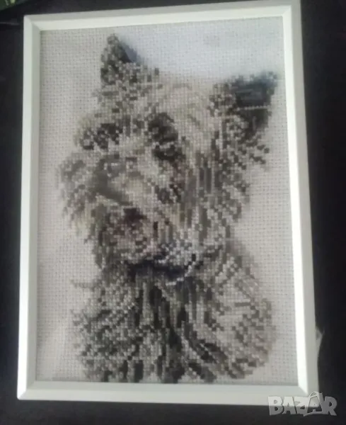 Гоблен Териер с рамка, снимка 1