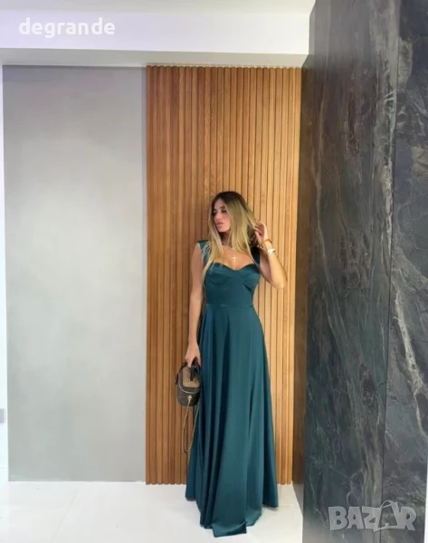 Дамска рокля от сатен , снимка 1