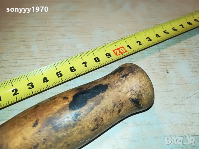 АНТИК-КРИВ НОЖ-СТАР С ДЪРВЕНА ДРЪЖКА, снимка 11 - Колекции - 29248015