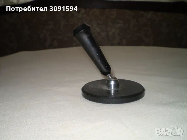Стара черен бакелит поставка за писалка, снимка 1