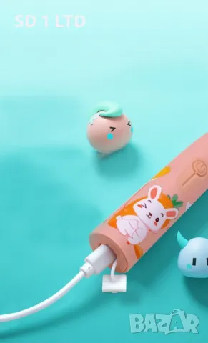 Детска четка за зъби Heelly Sonic Ултразвукова четка за деца, снимка 4 - Други - 49205042