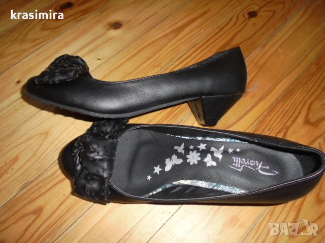 нови черни обувки-номер 37, снимка 4 - Дамски елегантни обувки - 39884149