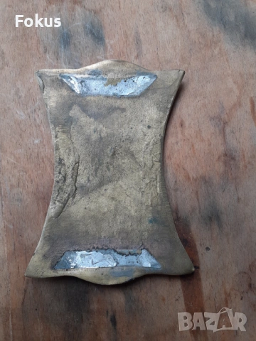 Стара отливка масивен бронз с емайл двуглав орел, снимка 3 - Антикварни и старинни предмети - 54238817