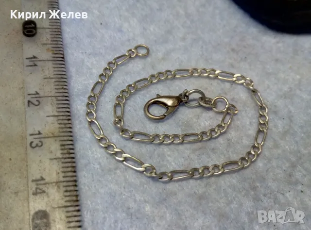 КЛАСИЧЕСКА КАРТИЕ ПЛЕТКА СРЕБЪРНА ГРИВНА МАРКОВО СРЕБРО C-Z 925 РЪЧНА РАБОТА 49342