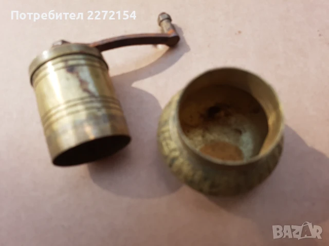 Арабска бронзова мелничка , снимка 3 - Антикварни и старинни предмети - 51055980