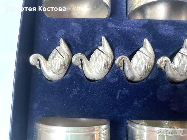 Красив комплект в кутия от Англия, снимка 3 - Антикварни и старинни предмети - 49548009