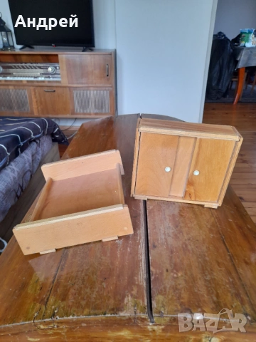 Стар Детски комплект играчки Гардероб и Спалня, снимка 2 - Други ценни предмети - 54194275