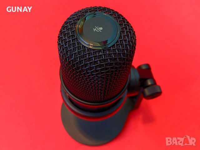 HyperX SoloCast USB Микрофон за Гейминг, Стрийм, Подкаст, PC, PS4, PS5 Като нов, снимка 4 - Микрофони - 54056059