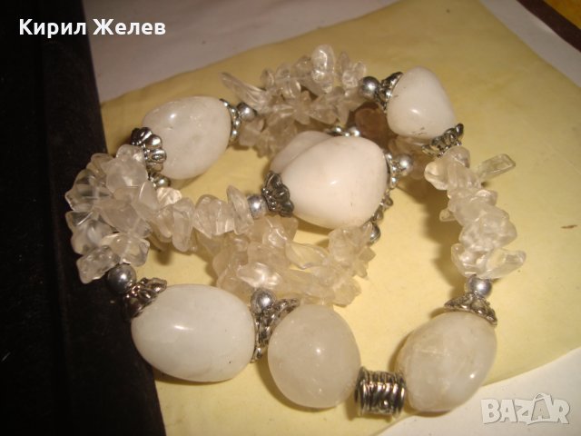 АРТ ГЕРДАН МЛЕЧЕН КВАРЦ и ПЛАНИНСКИ КРИСТАЛ РЪЧНА ИЗРАБОТКА МНОГО ЕФЕКТЕН и ФЕШЪН 3075, снимка 5 - Колиета, медальони, синджири - 33846586