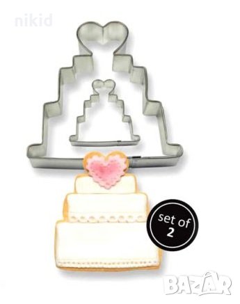 Малка голяма Сватбена торта етажи метални резци резец форми форма за сладки бисквитки сватба фондан