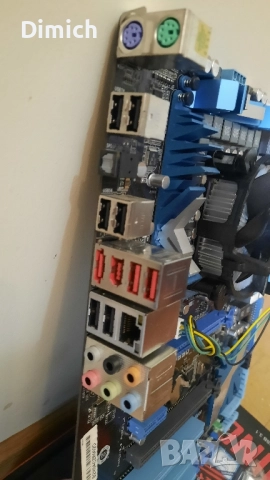 Дънна платка Asus P7P55D CPU i7 860, снимка 3 - Дънни платки - 52351360