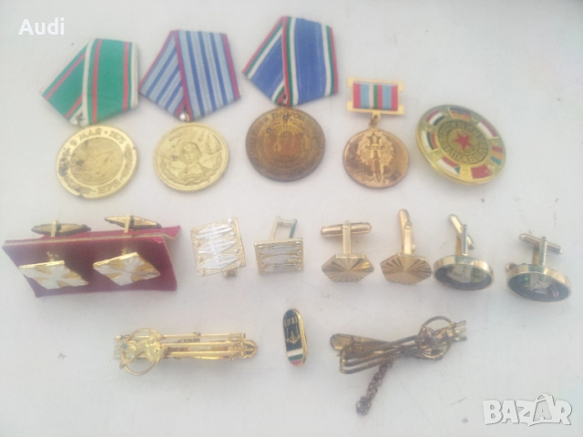 Медали, Ръкавели за риза, игла за вратовръзка 