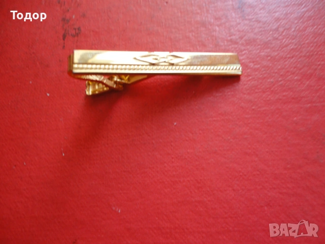 Луксозна позлатена игла щипка за вратовръзка 3, снимка 6 - Други - 53043096