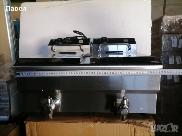 Професионален Ел. Фритюрник 8л.,8л.+8л., снимка 4 - Обзавеждане на кухня - 54101232