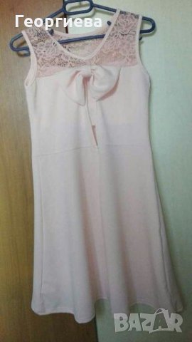 Красива рокля с панделка👗🍀XS,S👗🍀091, снимка 4 - Рокли - 29790874