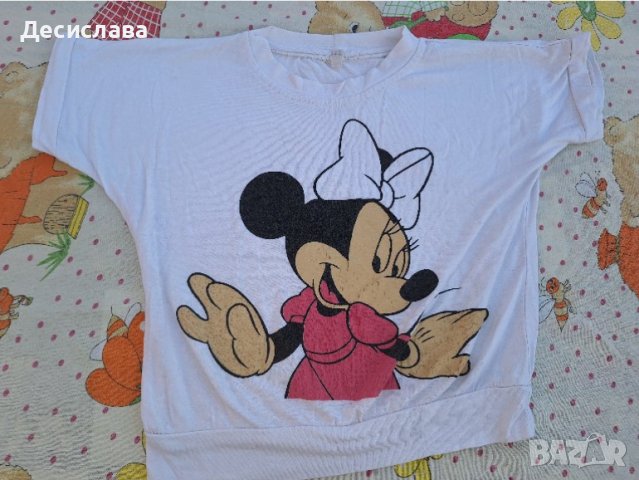 Детска къса тениска Мини Маус, снимка 1 - Детски тениски и потници - 42791275