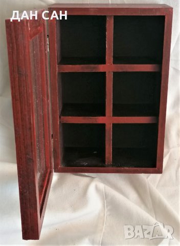 кутия дърво за експозиция съхранение на чай, колекция, снимка 2 - Декорация за дома - 31318855