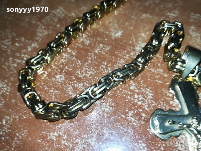 ЛАНЕЦ ЗА ВРАТА-ЦВЯТ ЗЛАТО 2808221003, снимка 8 - Колекции - 37822372