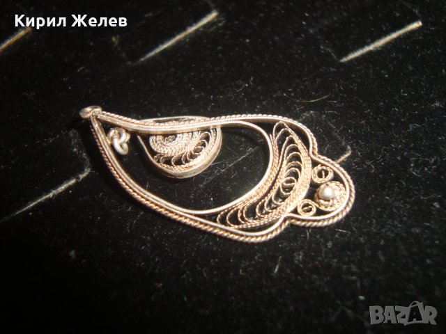 СТАРИНЕН МАЙСТОРСКА РАБОТА ФИЛИГРАННО СРЕБРО МЕДАЛЬОН 15513, снимка 6 - Антикварни и старинни предмети - 30331193