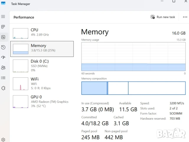 Супер лаптоп HP Probook 445 G9 с 6-ядрен Ryzen 5-5625U и 14'' FHD 256 GB SSD 16GB Windows 11 , снимка 11 - Лаптопи за работа - 50506847
