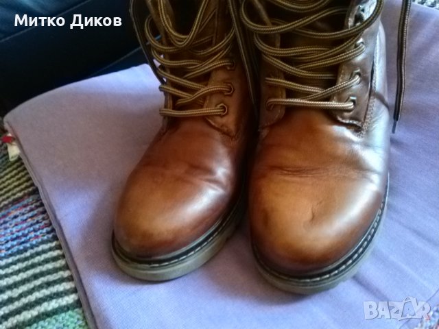 Женски боти естествена кожа България №40 стелка 255мм, снимка 2 - Дамски боти - 39160525