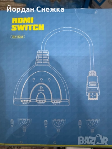 Кабел VCOM HDMI към 3x HDMI - DD433-C