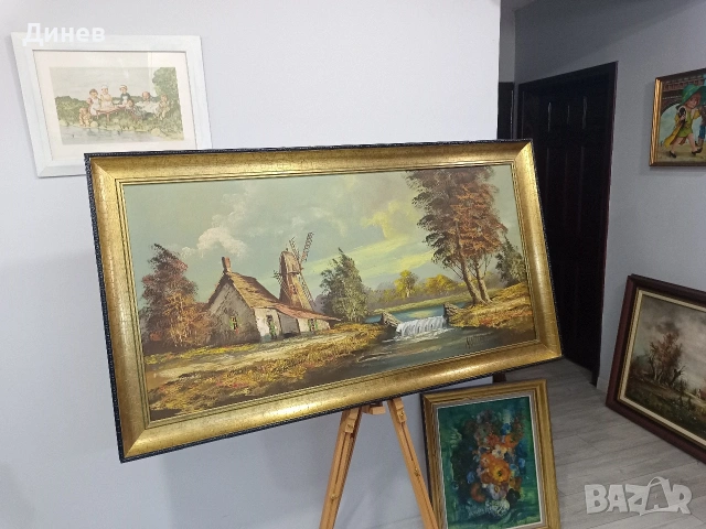 133 сантиметра класика: Мащабна маслена живопис , снимка 4 - Картини - 54247928