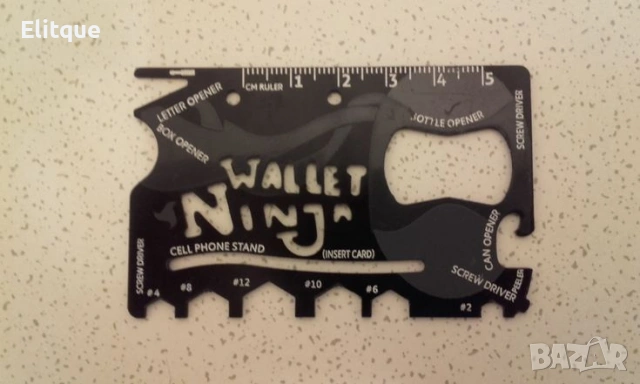 Wallet Ninja 18 в 1 – мултифункционален инструмент за портфейл