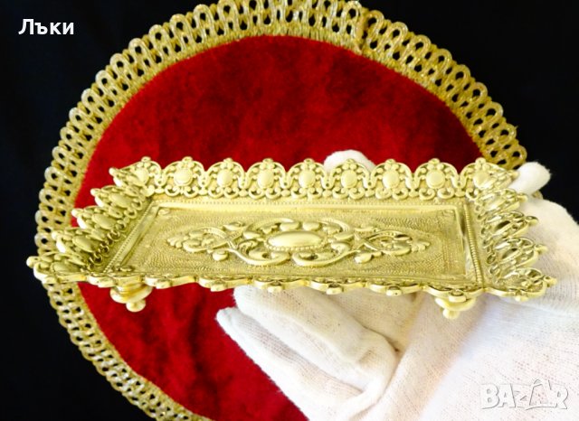 Кралски бронзов съд,бижутерка,барок. , снимка 3 - Антикварни и старинни предмети - 36673910