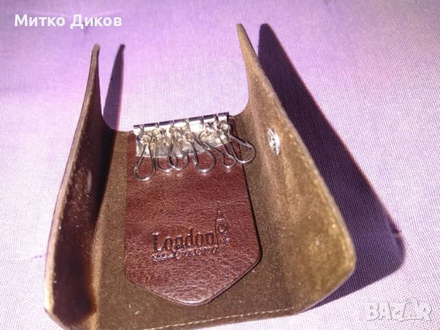 Ключодържатели калъвче естествена кожа марково Лондон за 6 ключа