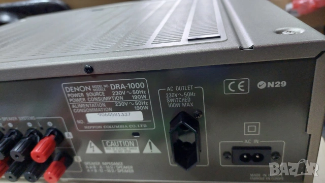 Усилвател Denon DRA-1000, снимка 5 - Ресийвъри, усилватели, смесителни пултове - 54352115