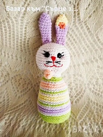 Плетени играчки - зайци и котки, снимка 4 - Плюшени играчки - 49876682