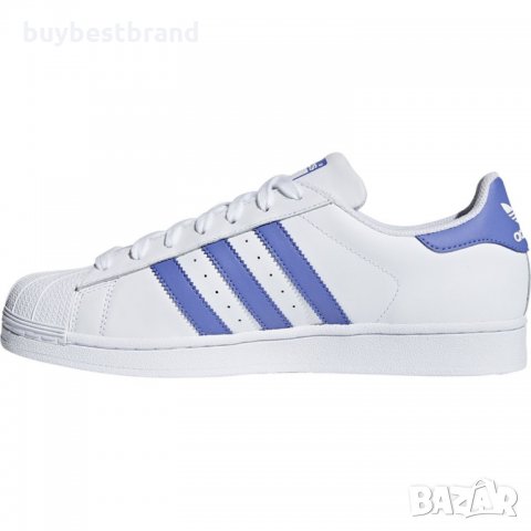 Adidas Superstar White/Lilac номера 42 2/3; 43 1/3; 44; 44 2/3; 46; 46 2/3, снимка 1 - Кецове - 32199430