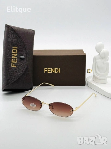 слънчеви очила fendi с ув защита,кутия , калъф и кърпичка на марката , снимка 4 - Слънчеви и диоптрични очила - 54214959
