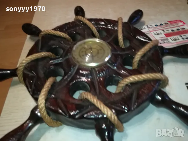 MADE IN SPAIN-БАРОМЕТЪР РУЛ 43СМ-ВНОС FRANCE LNWCR1211241000, снимка 16 - Антикварни и старинни предмети - 47935920