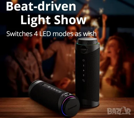 Tronsmart Element T7 Безжична Bluetooth Водоустойчивa Тонколона 30W IPX7 Shock Субуфер APP-управляем, снимка 2 - Bluetooth тонколони - 47943558