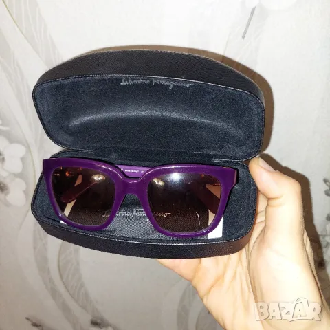 Слънчеви очила Salvatore Ferragamo SF782S цвят виолетов - оригинални , снимка 4 - Слънчеви и диоптрични очила - 48896612