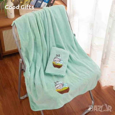 Лабубу Ключодържател + Хавлия за баня и кърпа за лице Labubu, снимка 7 - Хавлиени кърпи - 51029410