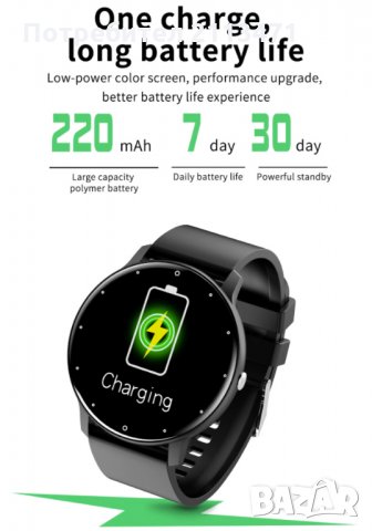 Смарт часовник/Спортна фитнес гривна/часовник /IP67 Водоустойчив, снимка 8 - Смарт гривни - 35135913