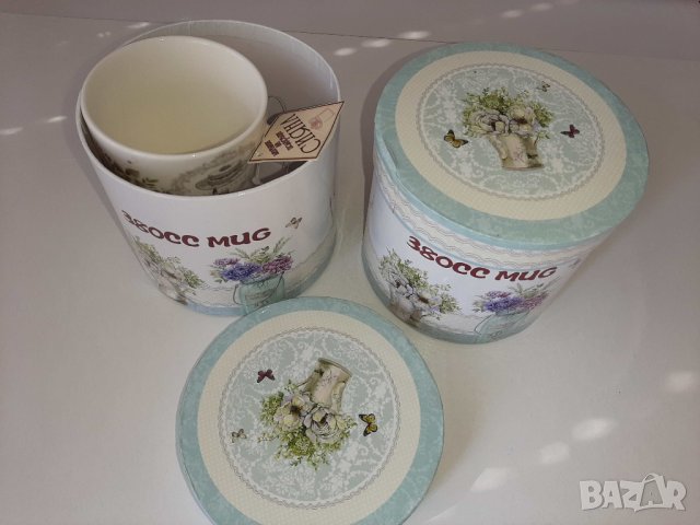 Декоративни стъклени свещници и подаръчни порцеланови чаши, снимка 10 - Декорация за дома - 44391259