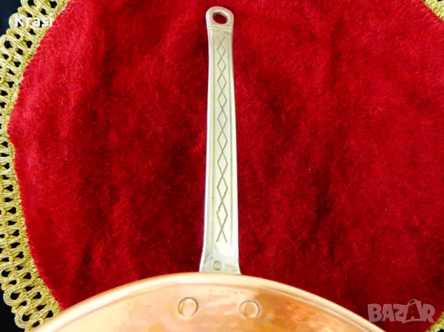 Меден тиган,ръчно кован. , снимка 4 - Антикварни и старинни предмети - 49664382