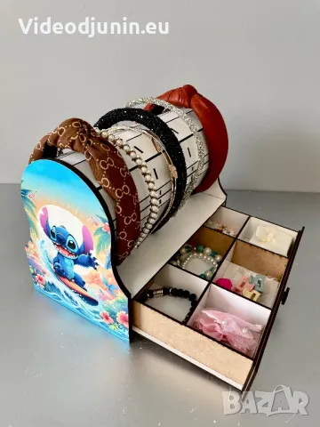 Органайзер/поставка за диадеми, фибички, ластици и всякакви любими и ценни неща, снимка 11 - Аксесоари за коса - 48000645