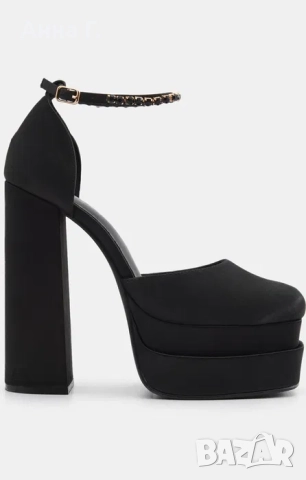 Обувки с дебел ток, снимка 2 - Дамски обувки на ток - 52591726