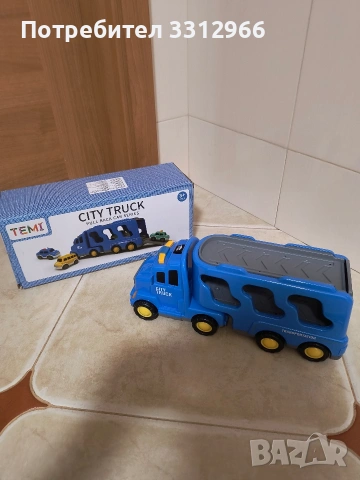 Чисто нов камион с 4 колички TEMI, снимка 3 - Коли, камиони, мотори, писти - 53238567